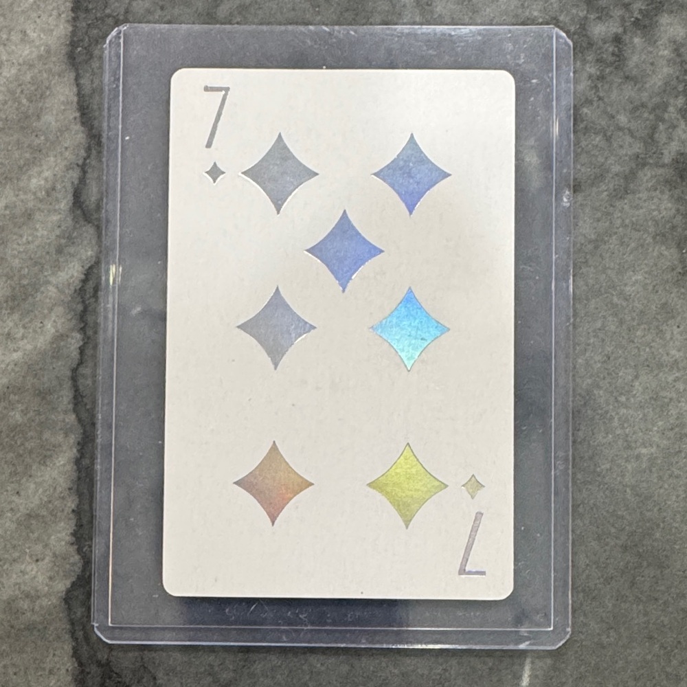 DIOR Multicolor Playing Card in Protective Sleeve
